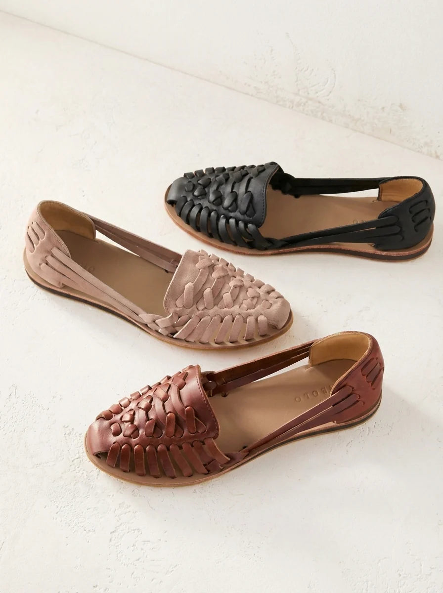 Amelia | Summer Ballet Flats Open Toe Slip On