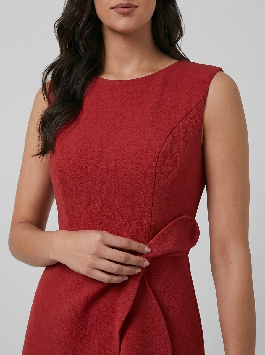 Brellmont | Lily Women’s Draped Asymmetric Midi Evening Dress