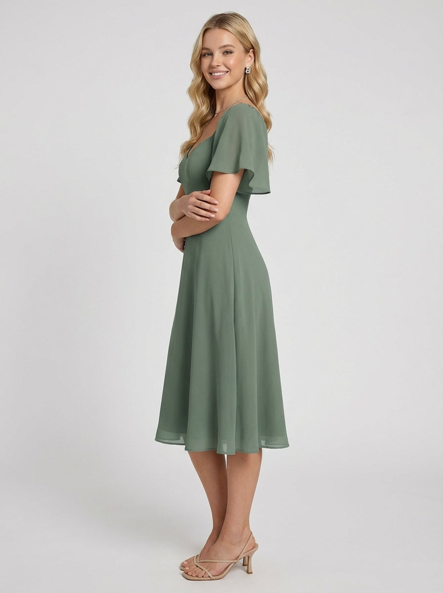 Brellmont | Elara Green Midi Dress