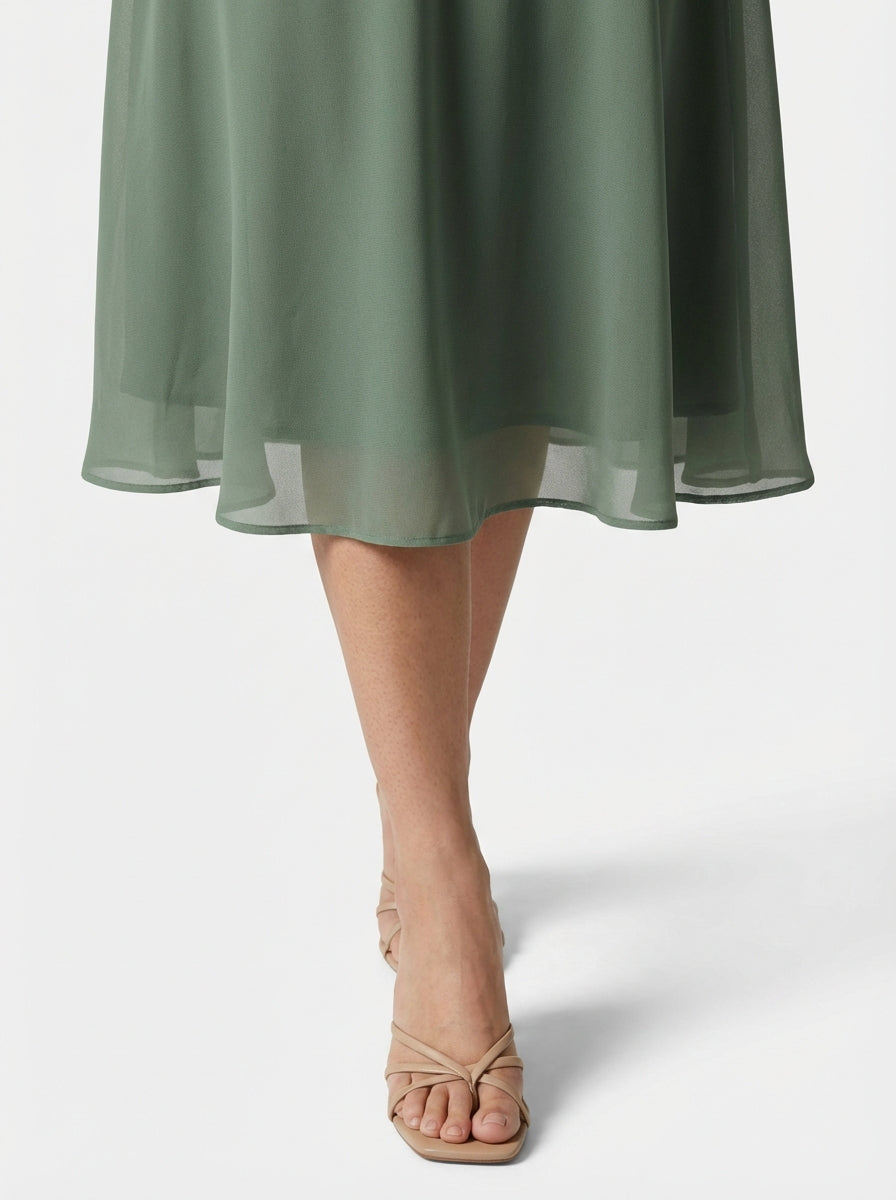 Brellmont | Elara Green Midi Dress