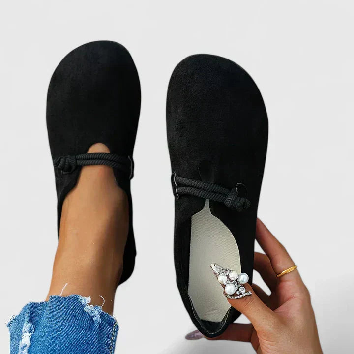 Abby | Women’s Slip On Rope Strap Rounded Toe Loafers