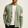 Adan | Men’s Striped Sleeve Knit Cardigan