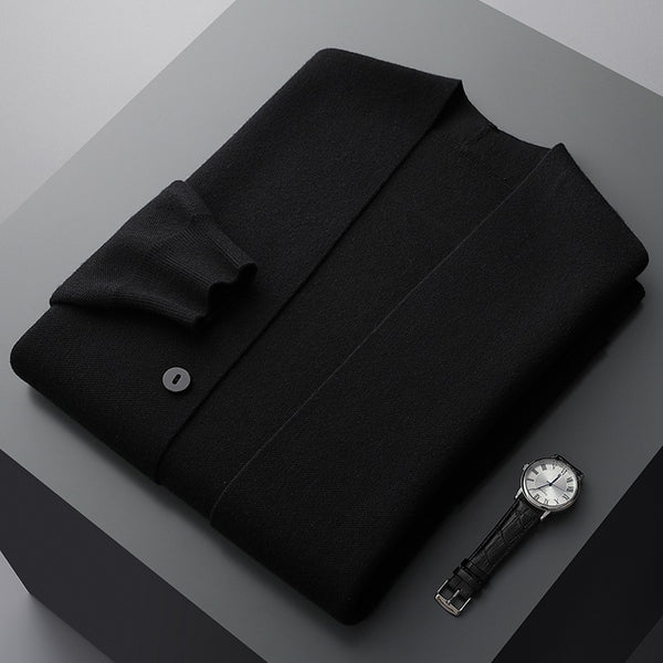 Adan | Men’s Striped Sleeve Knit Cardigan