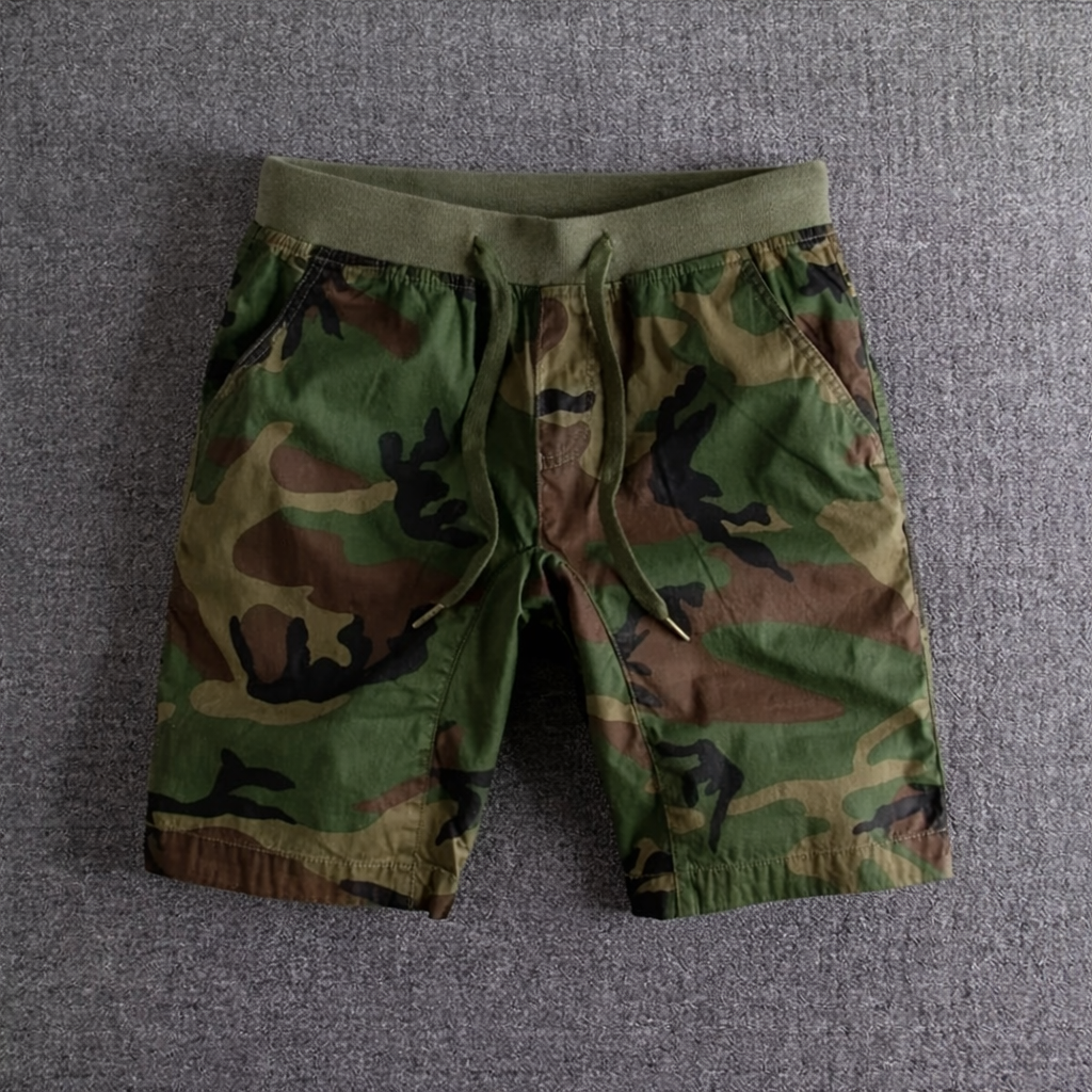 Addison | Men’s Drawstring Waist Camouflage Summer Shorts