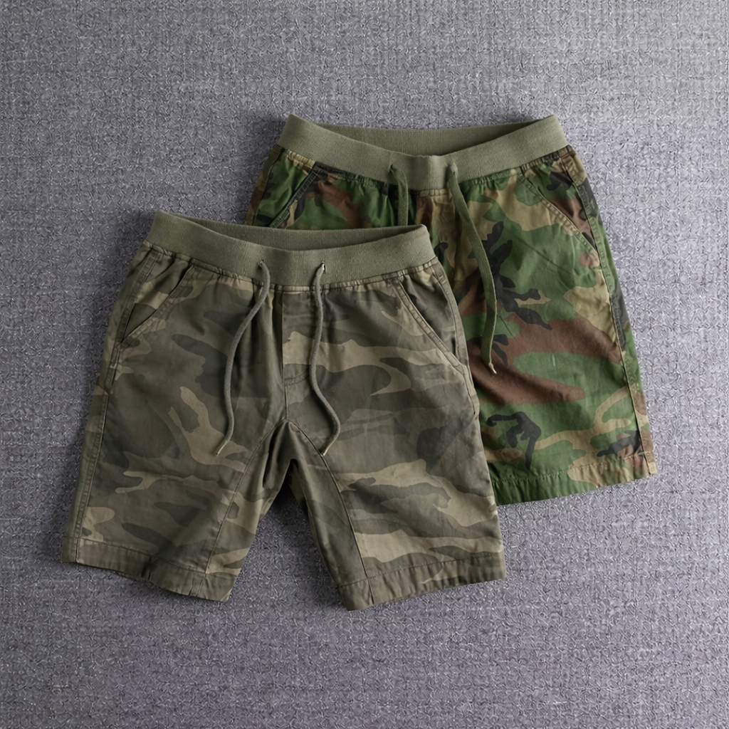 Addison | Men’s Drawstring Waist Camouflage Summer Shorts