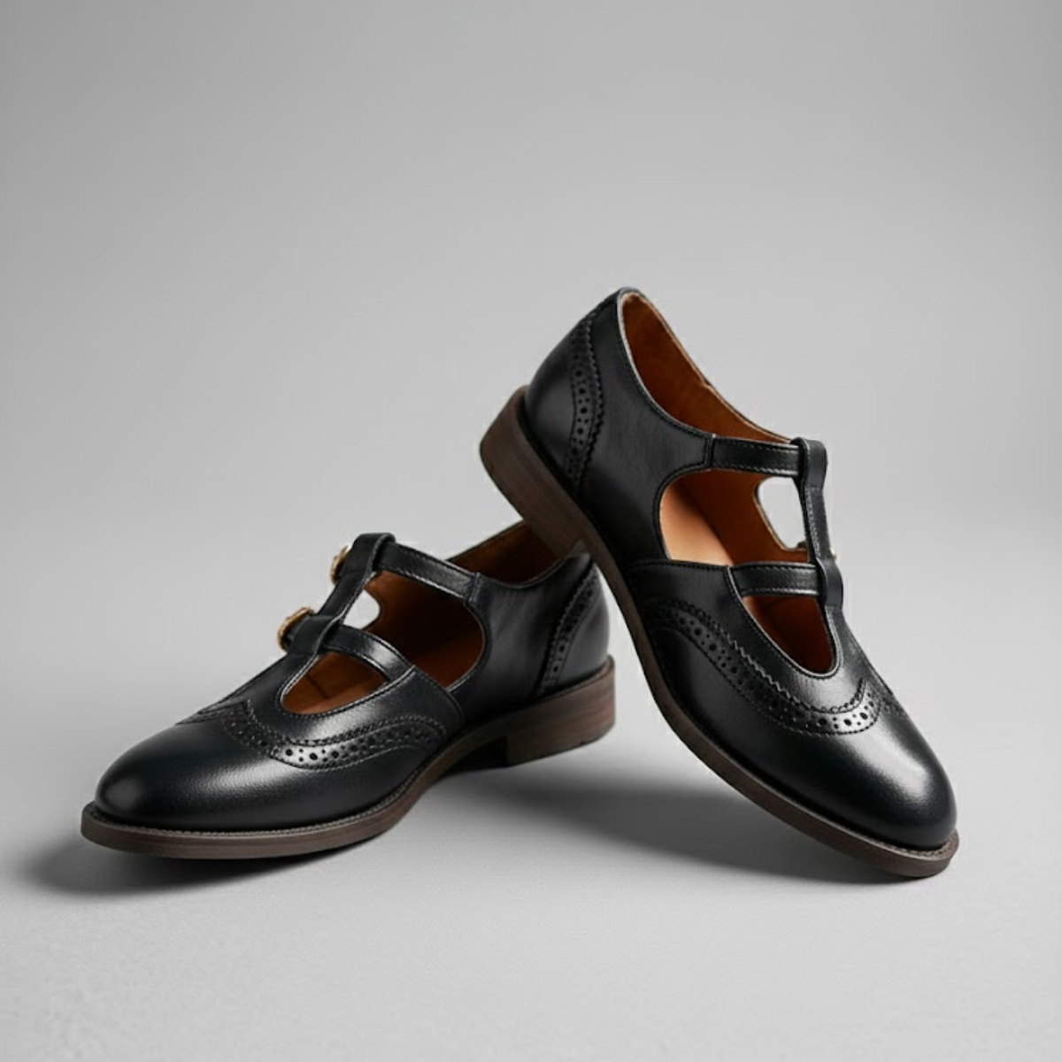 Adena | Women's Buckle Strap Closed Toe Mary Jane Shoes
