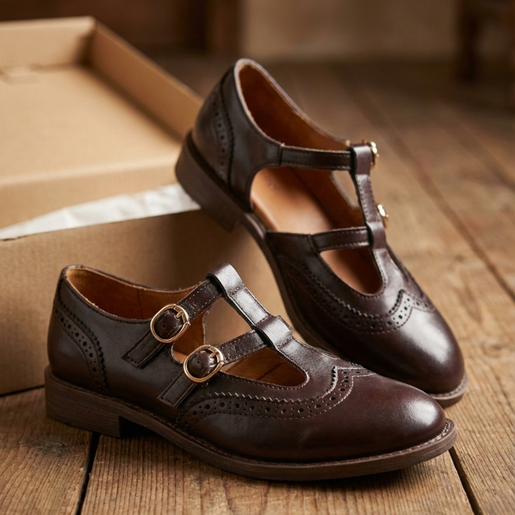 Adena | Women's Buckle Strap Closed Toe Mary Jane Shoes