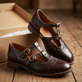 Adena | Women's Buckle Strap Closed Toe Mary Jane Shoes