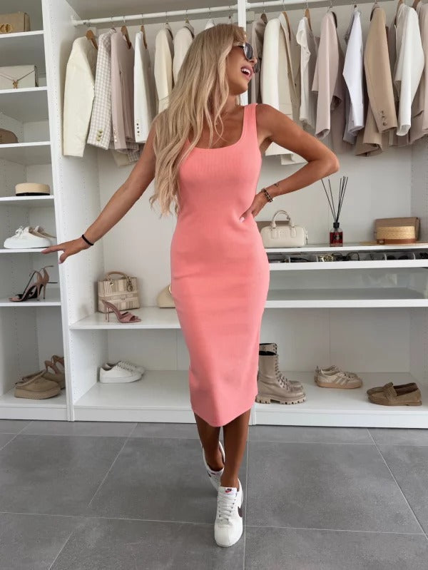 Adonya | Women's Button Front Scoop Neck Two Piece Set