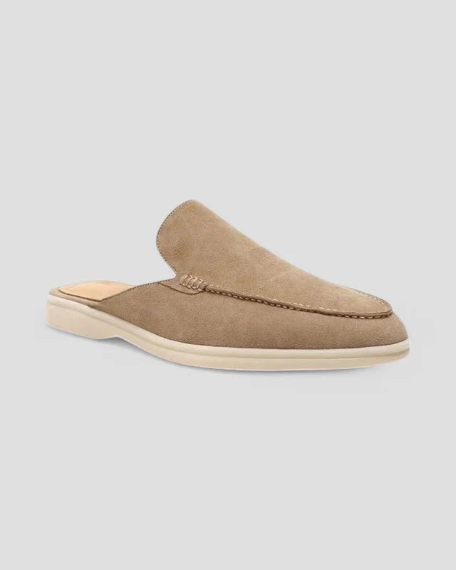Adrian | Men’s Textured Slip On Round Toe Mules