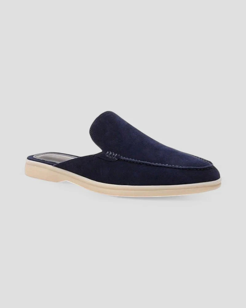 Adrian | Men’s Textured Slip On Round Toe Mules