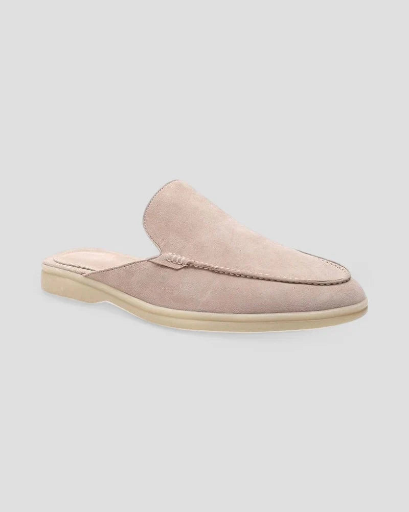 Adrian | Men’s Textured Slip On Round Toe Mules