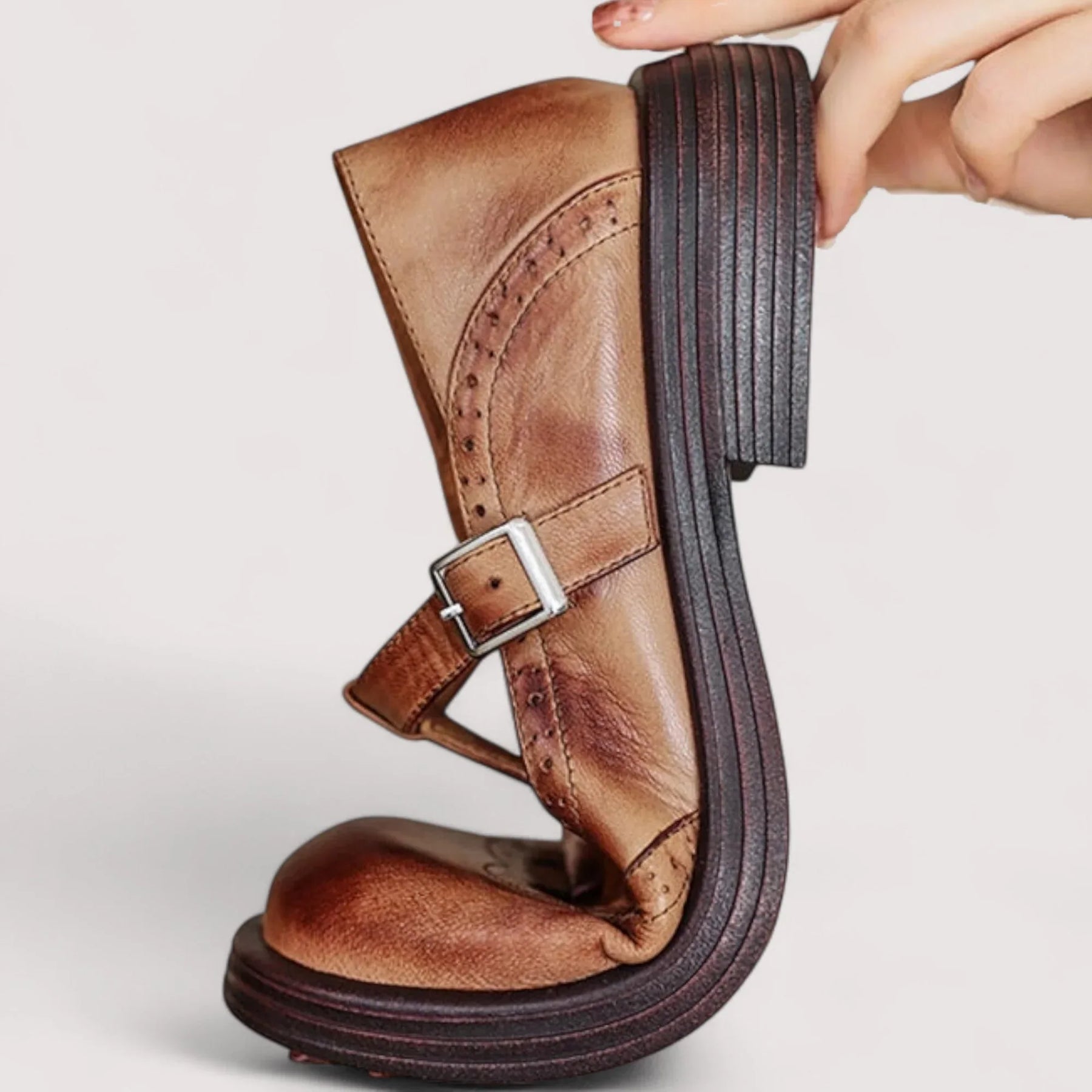 Agatha | Women’s Buckle Strap Round Toe Mary Janes Shoes