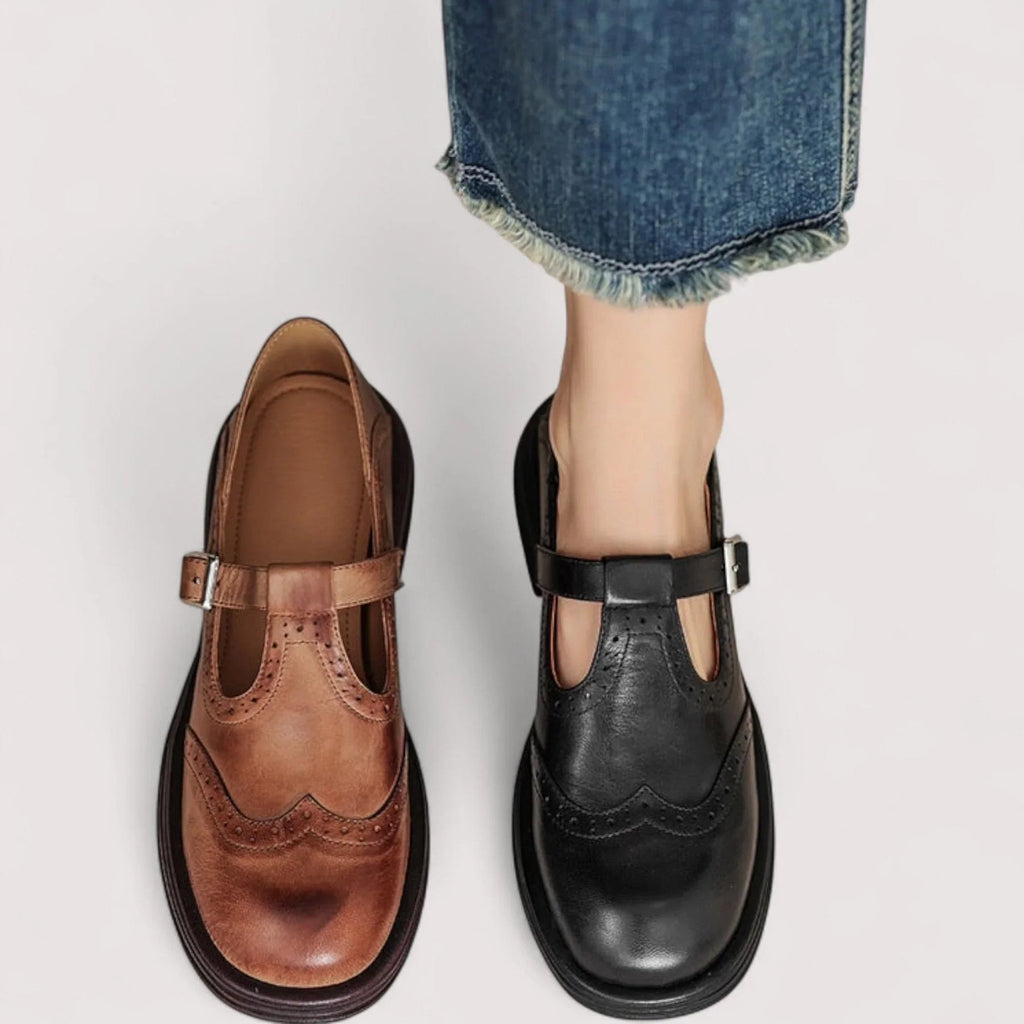 Agatha | Women’s Buckle Strap Round Toe Mary Janes Shoes