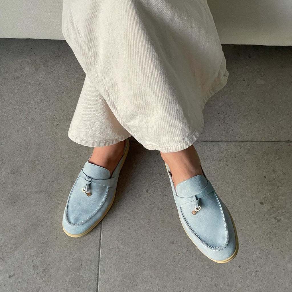 Ahanu | Women’s Closed Toe Slip On Low Heel Dress Loafers