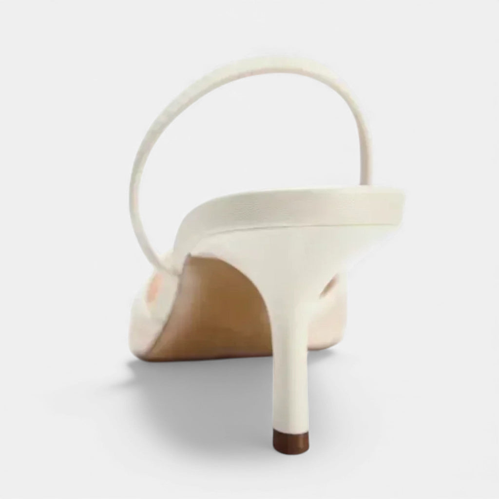 Ahava | Women's Mesh Strap Pointed Toe Slip On Heels