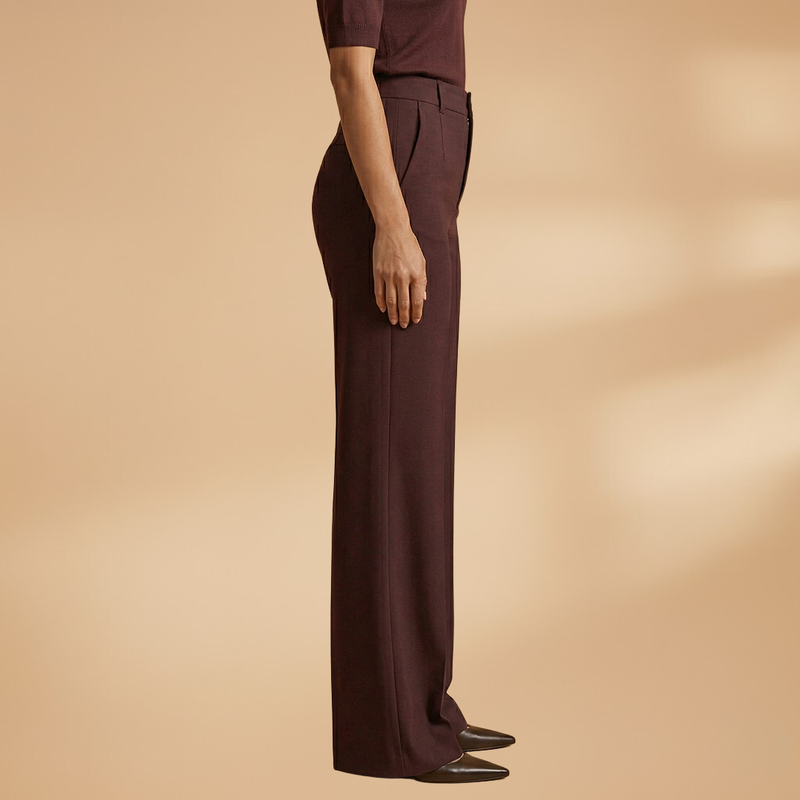 Aholanei | Women's Wide Leg Button Front High Waisted Pants