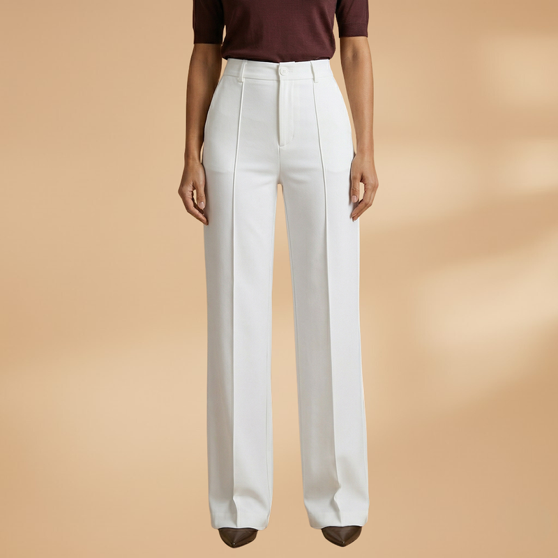 Aholanei | Women's Wide Leg Button Front High Waisted Pants