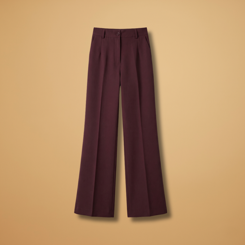 Aholanei | Women's Wide Leg Button Front High Waisted Pants
