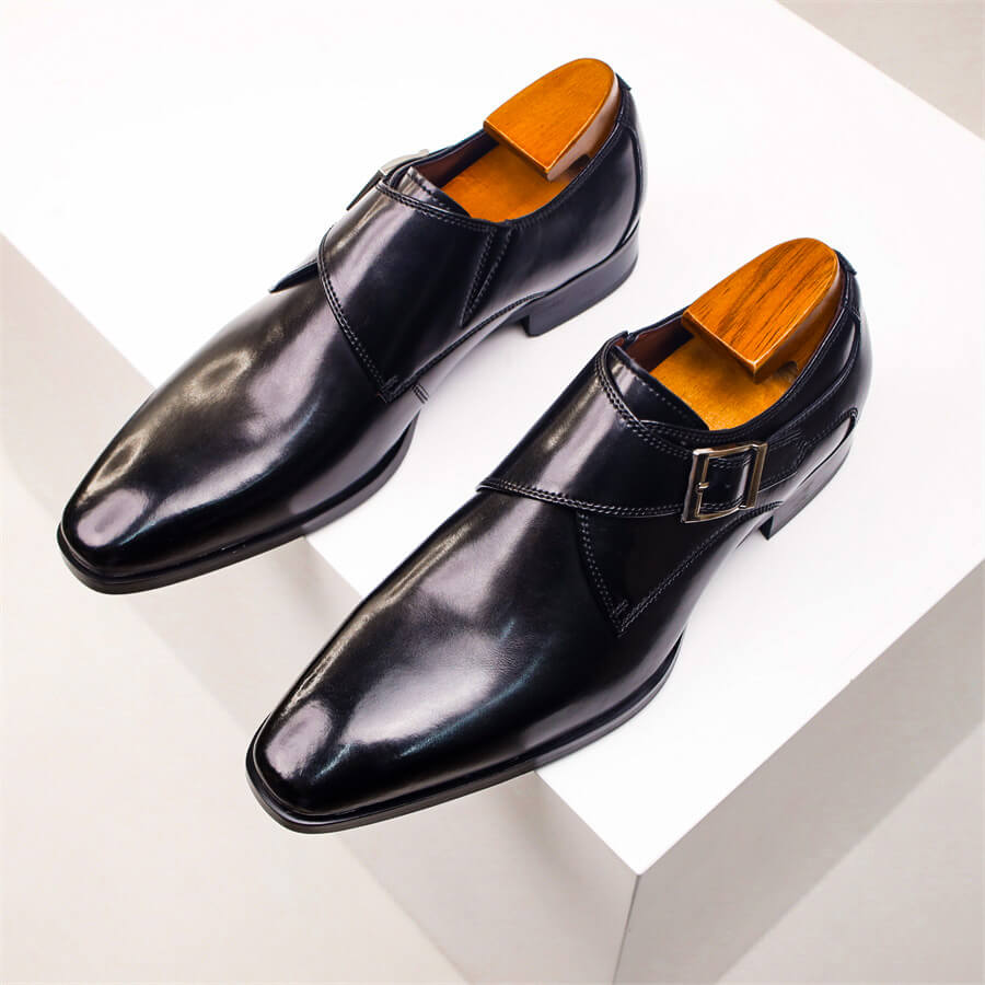 Aidan | Men’s Tapered Square Toe Monk Strap Dress Shoes