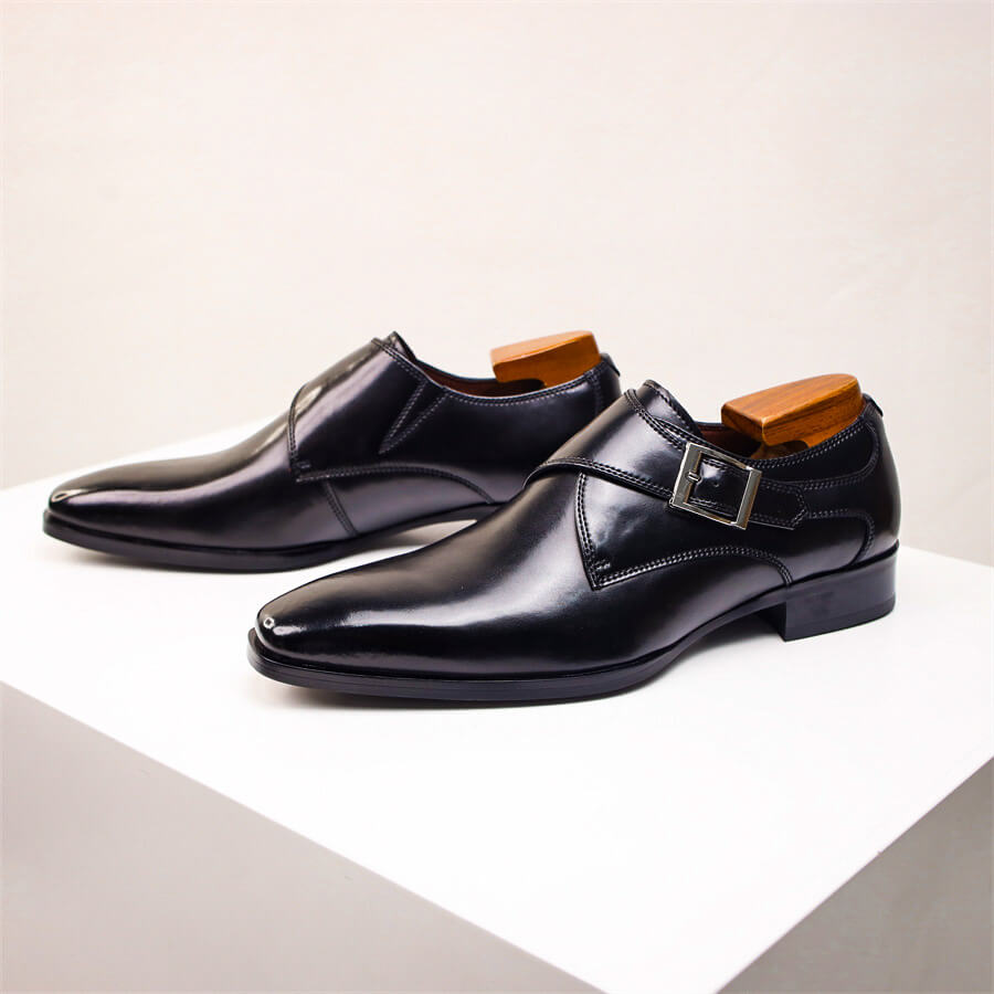 Aidan | Men’s Tapered Square Toe Monk Strap Dress Shoes