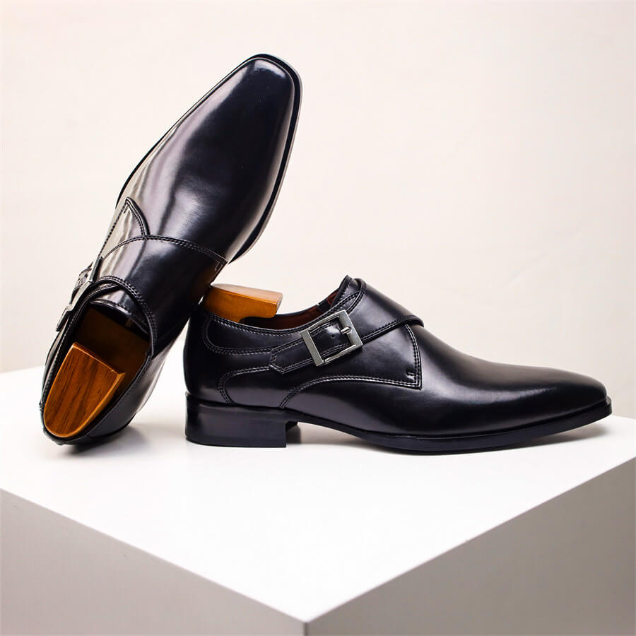 Aidan | Men’s Tapered Square Toe Monk Strap Dress Shoes