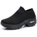 Ailene | Women’s Round Toe Slip On Platform Walking Sneakers