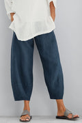 Aizada | Women's Pocket Cropped Length Wide Leg Trousers