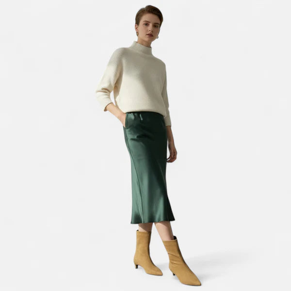 Akemi | Women's Low Heel Pointed Toe Slip On Ankle Boots