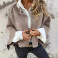 Akilah | Women’s Collarless Long Sleeve Button Front Jacket