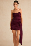 Alamea | Women's Sleeveless Asymmetrical Bodycon Mini Party Dress