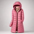 Albane | Women’s Front Zip Hooded Long Sleeve Winter Jacket