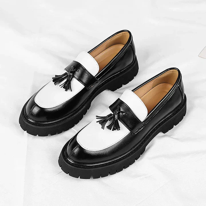 Aldous | Men’s Two Tone Closed Toe Slip On Dress Loafers