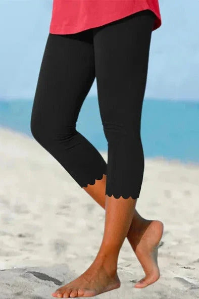 Alexane | Women's Cropped Length Slim Fit Summer Leggings