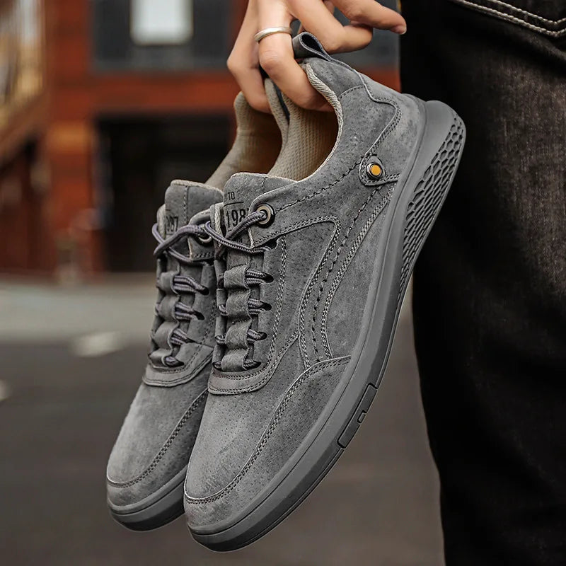 Alfonso | Men’s Round Toe Lace Up Low Top Sneakers