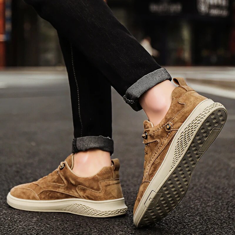 Alfonso | Men’s Round Toe Lace Up Low Top Sneakers