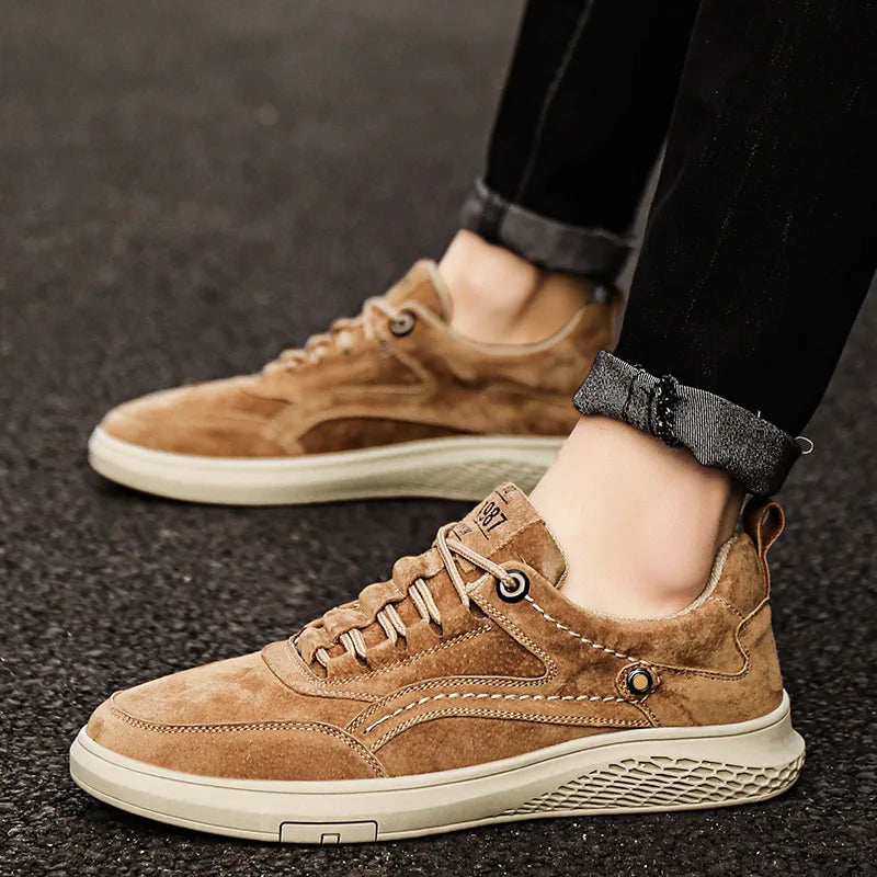 Alfonso | Men’s Round Toe Lace Up Low Top Sneakers