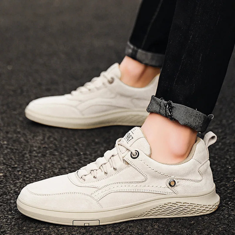 Alfonso | Men’s Round Toe Lace Up Low Top Sneakers