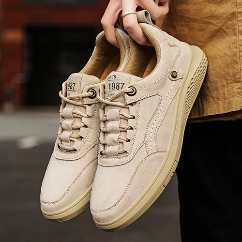 Alfonso | Men’s Round Toe Lace Up Low Top Sneakers