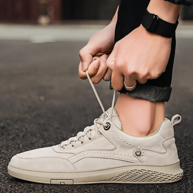 Alfonso | Men’s Round Toe Lace Up Low Top Sneakers