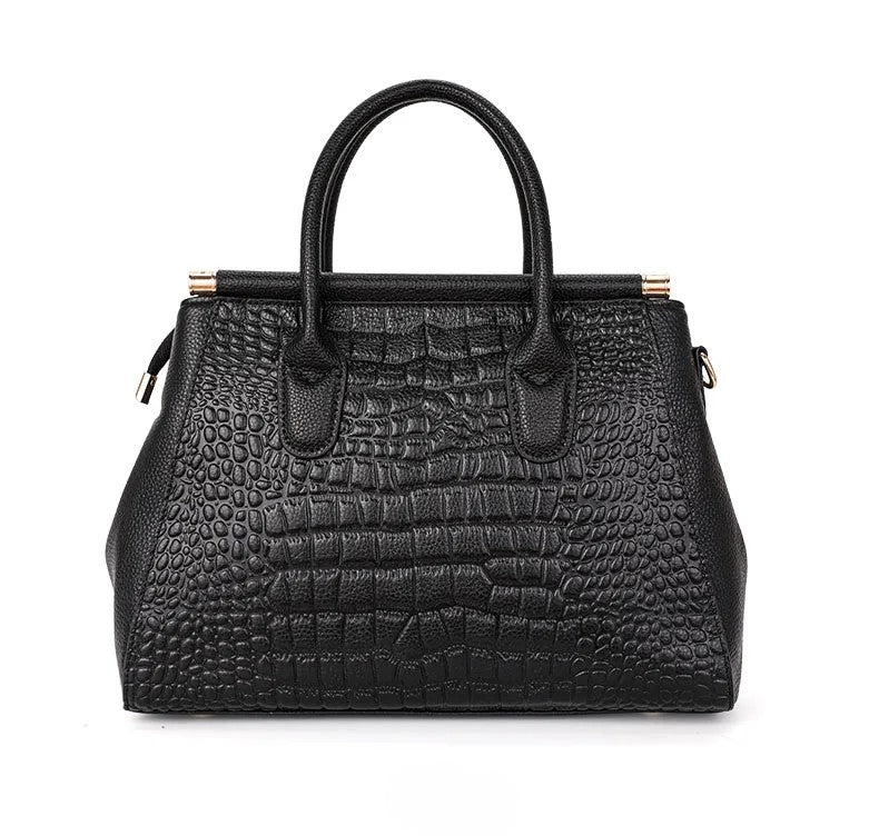 Alice | Women’s Textured Crossbody Shoulder Black Bag