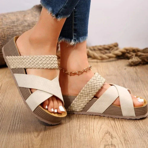 Alina | Women’s Criss Cross Strap Summer Sandals