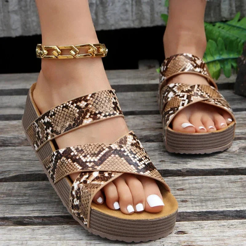 Alina | Women’s Criss Cross Strap Summer Sandals