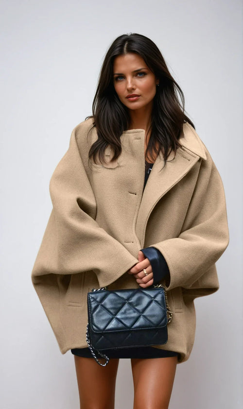 Aliona | Women's Single Breasted Long Sleeve Oversized Winter Coat