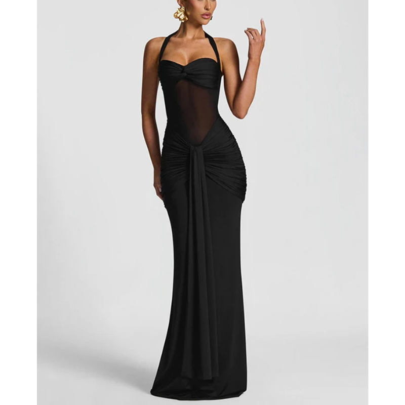 Alisha | Women’s Halter Neck Backless Grad Party Dress