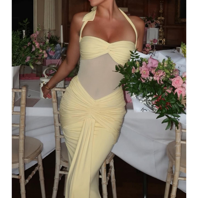 Alisha | Women’s Halter Neck Backless Grad Party Dress