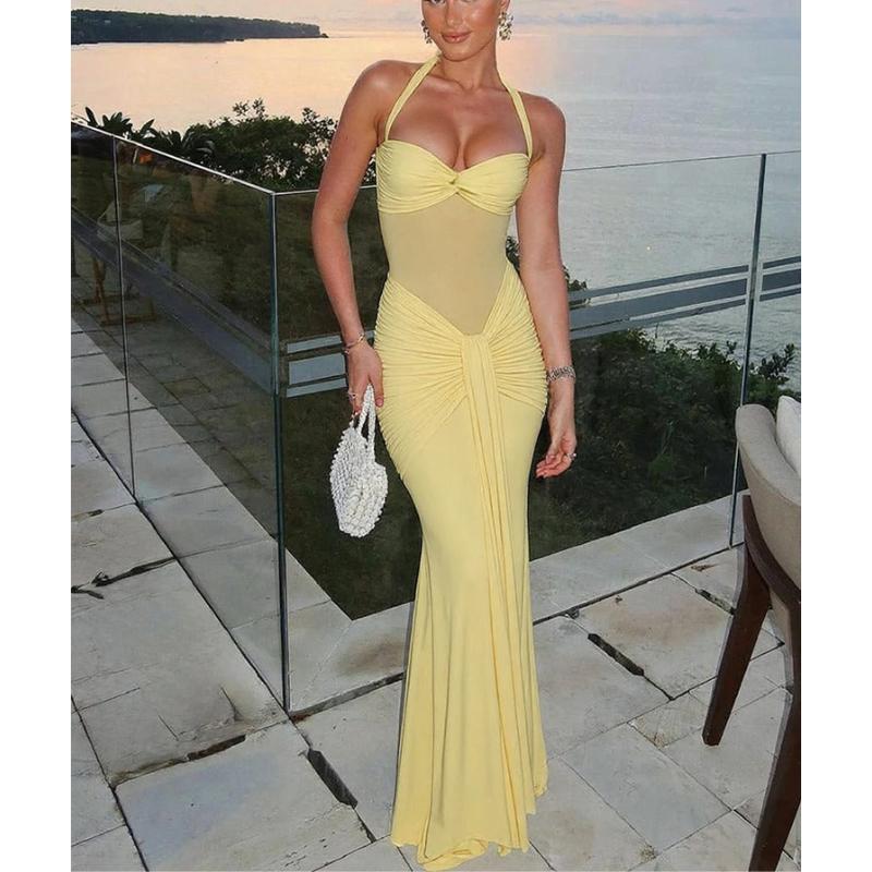 Alisha | Women’s Halter Neck Backless Grad Party Dress