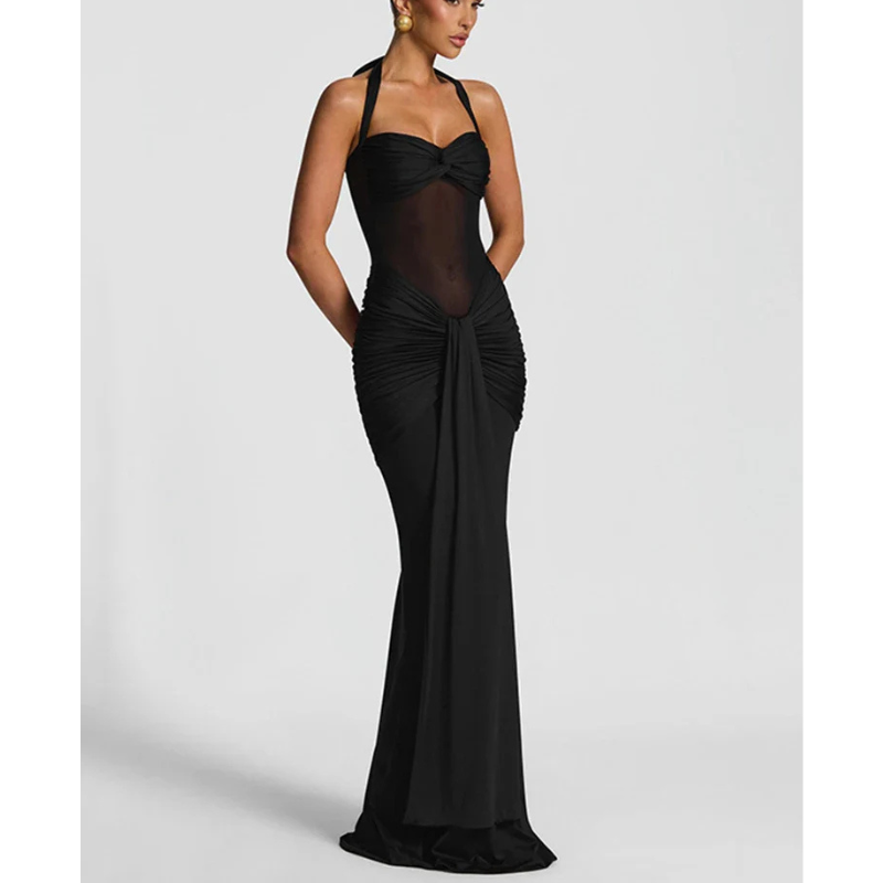 Alisha | Women’s Halter Neck Backless Grad Party Dress