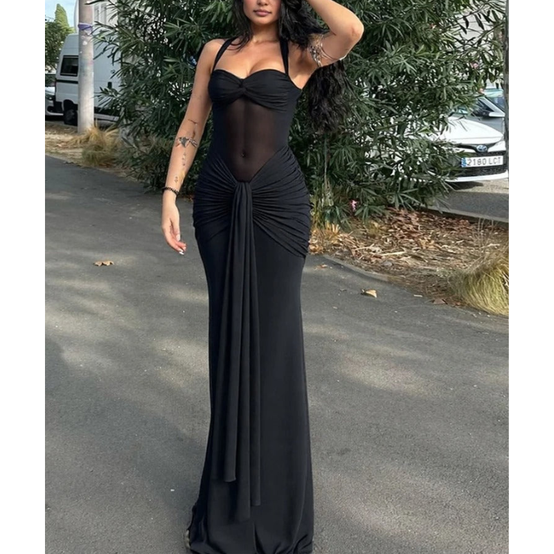 Alisha | Women’s Halter Neck Backless Grad Party Dress