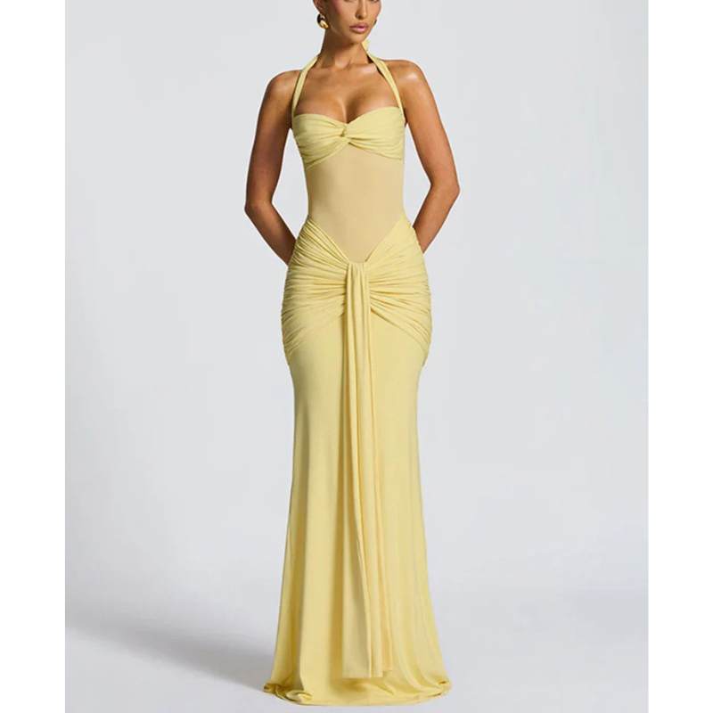 Alisha | Women’s Halter Neck Backless Grad Party Dress